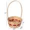 Wickerwise Multipurpose Hand-Woven Basket with Handle – Ideal as Gift Basket, Food Storage, Flower and Bread Basket, Fruit Storage, and Decorative Usage - Perfect for Wedding, Garden or Home Décor